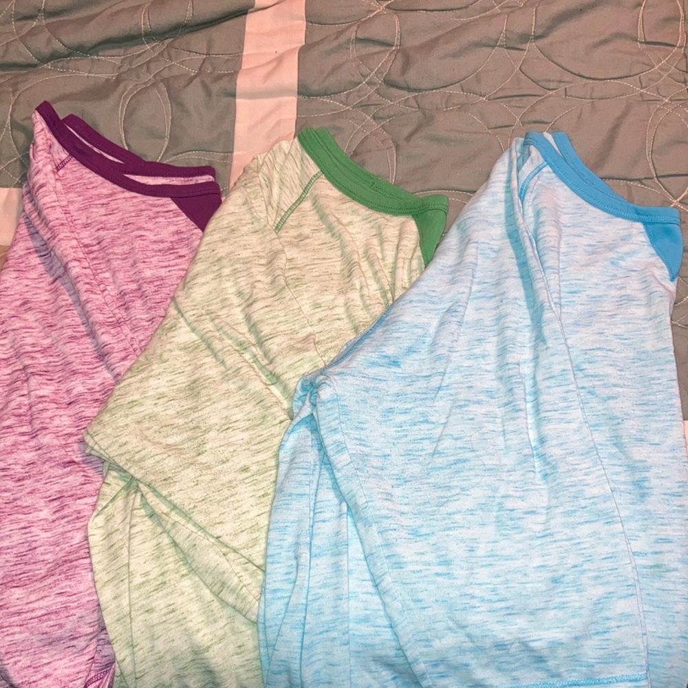 Colorful Heathered T-Shirts Set